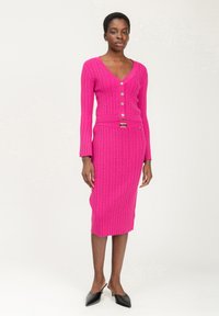 INFLUENCER V-NECK - Cardigan - fuchsia