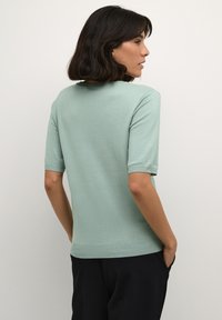 Kaffe KALIZZA V-NECK - T-shirt basic - granite green