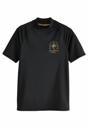 REGULAR FIT - Nyomott mintás póló - black
