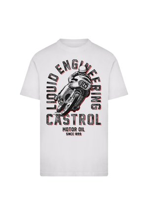 CASTROL RETRO MOTORBIKE - Print T-shirt - weiß