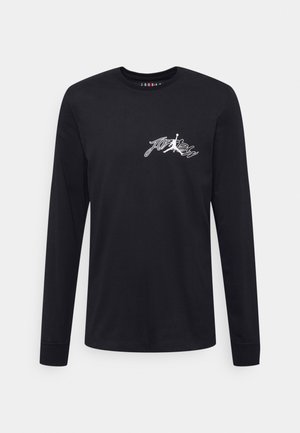 AIR CREW - Maglietta a manica lunga - black/white