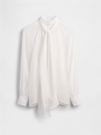 GAPSTUDIO SHEER BOW SHIRT - Blouse - new off white