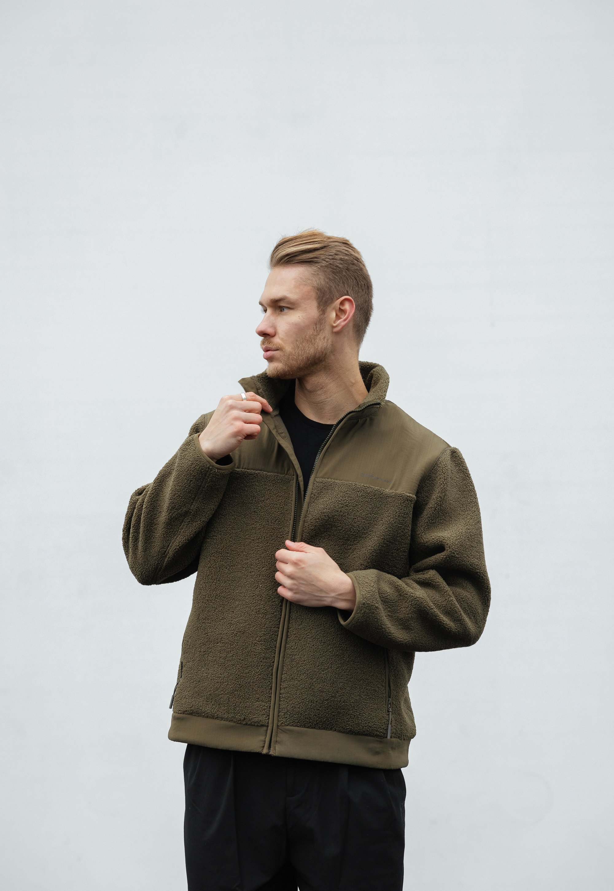 Kapten Son TEDDY FLEECE JACKET Fleecejacke forest green/grün