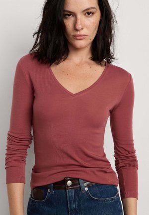 Pepe Jeans, PEPE JEANS LONG SLEEVED TOP W11 ELISA - Long-sleeved top - dark blush pink