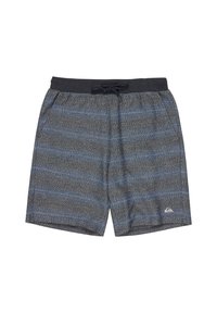 Pánské plavky v modré a šedé barvě s texturovaným vzorem. Mají elastický pas, šňůrku a boční kapsy. Přítomné logo Quiksilver.