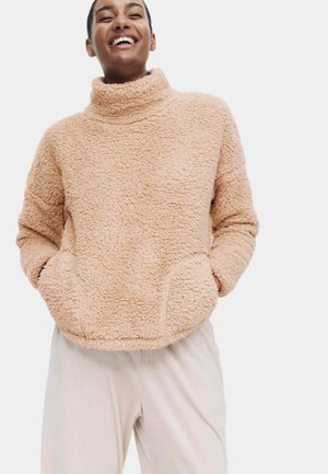 Marks & Spencer BORG FUNNEL NECK - Fleece trui - natural