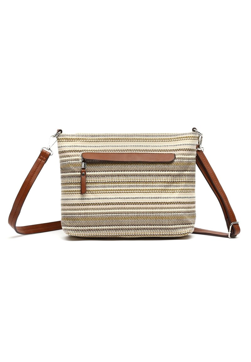 MISAKO Filiberti Umhängetasche Damen - Kunstleder, 18x23x10cm, Mit Anhänger