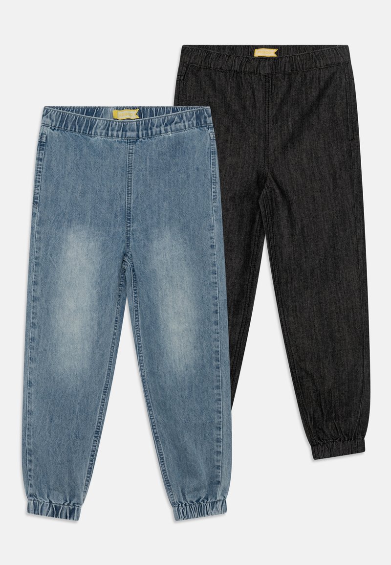 Friboo 2 PACK - Brīva piegriezuma džinsi - blue denim/black denim