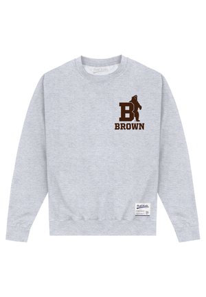 Henry Tiger BROWN UNIVERSITY SMALL INITIAL - Sweatshirt - heather grey