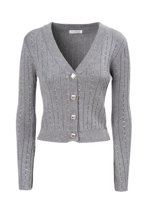 INFLUENCER V-NECK - Strickjacke - grey