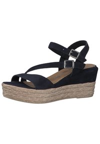 Marco Tozzi Wedge sandals - navy
