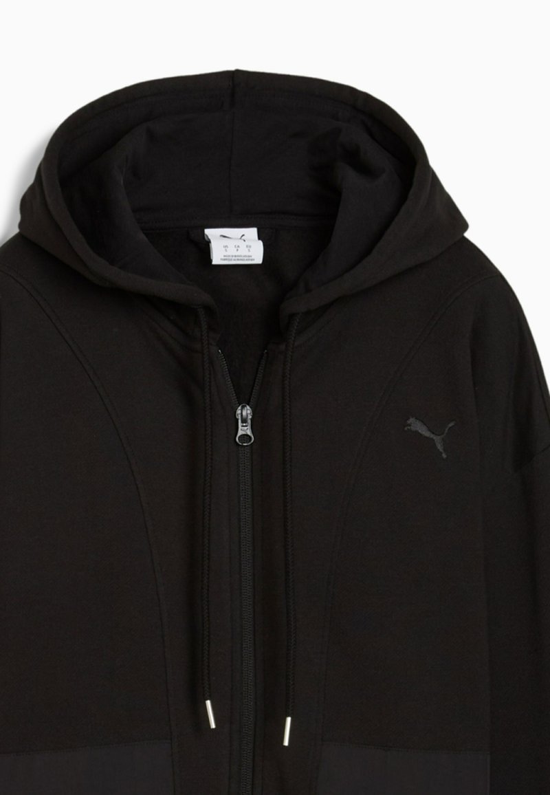 Puma RELAXED KAPUZEN - Mikina na zip - black