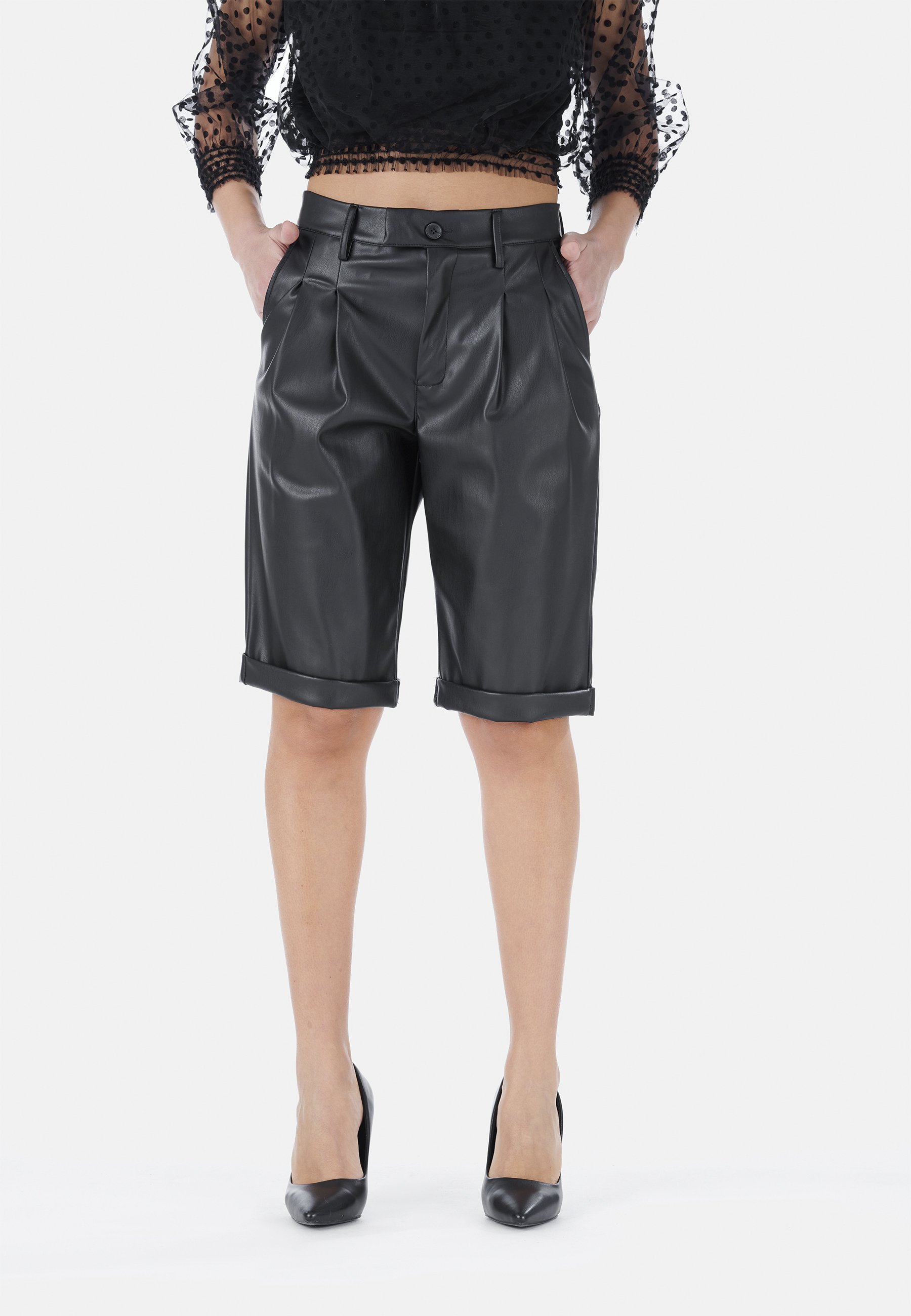 Giorgia \u0026 Johns Pantaloni di pelle - black/nero - Zalando.it