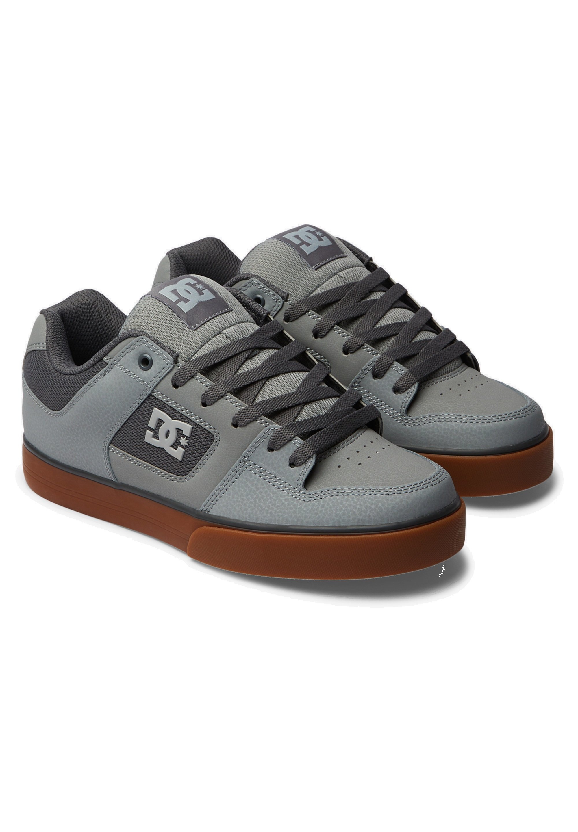 DC Shoes PURE - Walking trainers - grey/dark grey - Zalando.co.uk