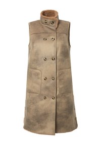 PLUSH TEDDY LOOK - Bodywarmer - beige