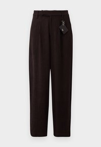 TEXTURED DRAPE - Kelnės - brown
