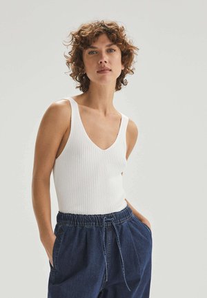 WIDE STRAP - Top - white