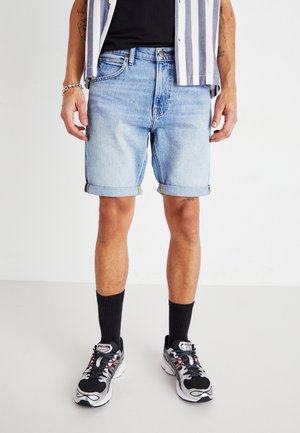 POCKET  - Denim shorts - dark blue