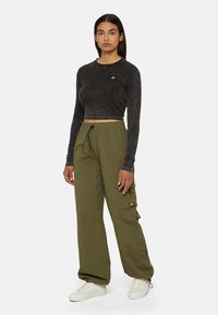 Dickies NEWINGTON - Strikkegenser - dble dye acid wash black