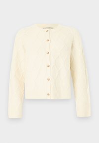 CREW CARDI JETSTREAM CABLE - Ζακέτα - off white