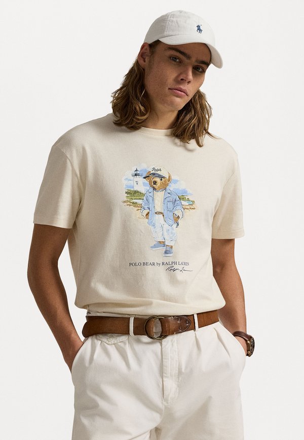 CUSTOM SLIM FIT POLO BEAR JERSEY T-SHIRT - Print T-shirt - nevis