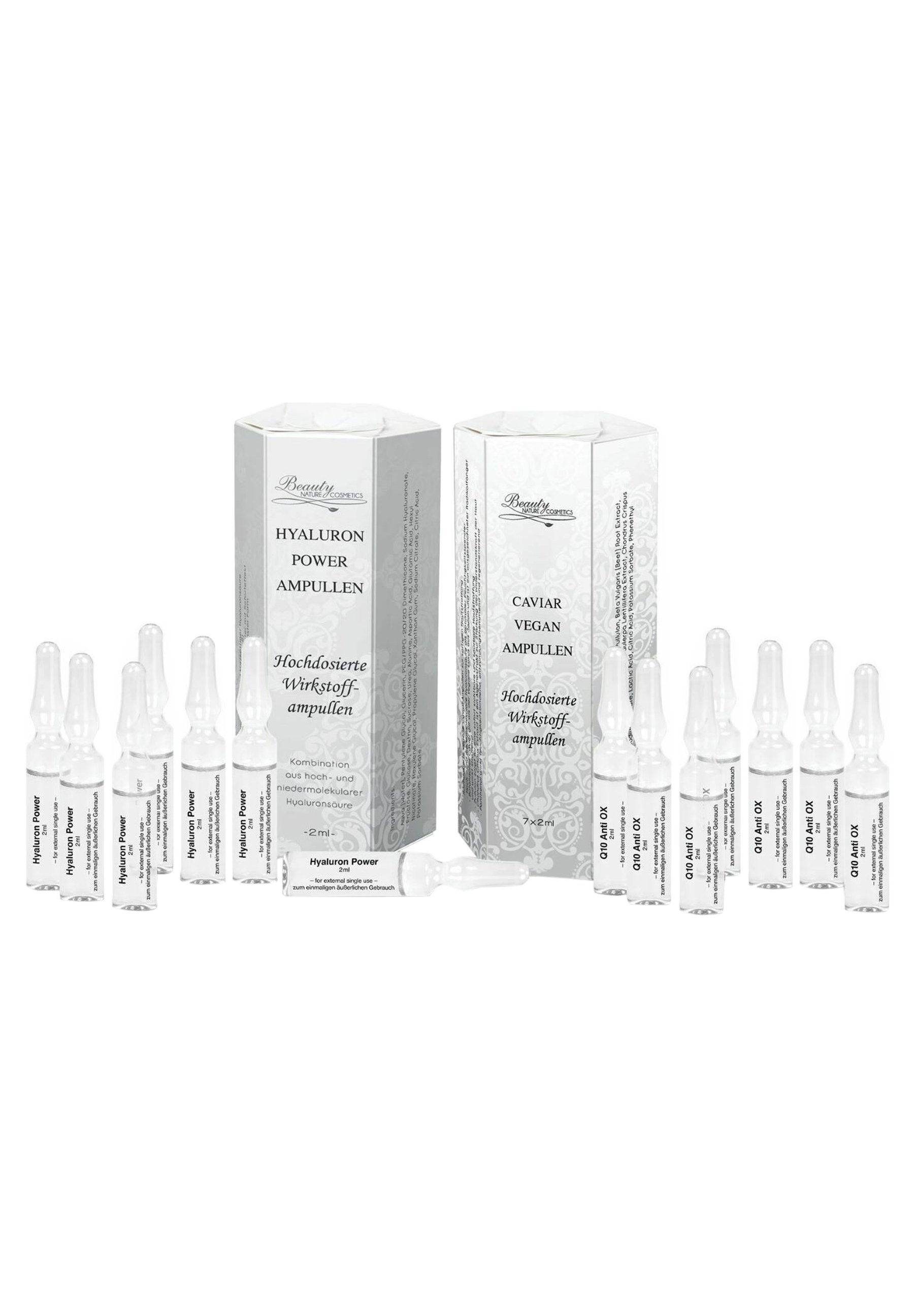 Vegane Hyaluron Ampulle – Grün, Mild, 55 Ml, Mit 11 Arten Hyaluronsäure