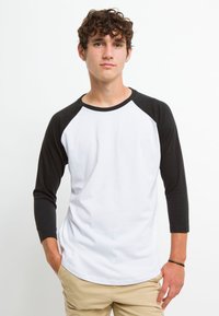 Henry Tiger CLASSIC 3/4 SLEEVE RAGLAN - Långärmad tröja - white /black