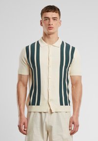 Urban Classics - RETRO - Camicia - whitesand bottlegreen Immagine in miniatura 1