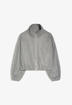 Bershka, SOFT TOUCH JACKET WITH GATHERED HEM - Veste légère - grey