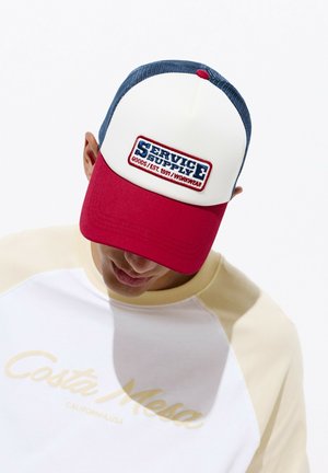 PULL&BEAR, SERVICE SUPPLY MESH - TRUCKER CAP - Casquette - red