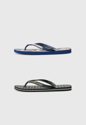 JFWLOGO 2 PACK - Sandalai su T formos dirželiu - anthracite