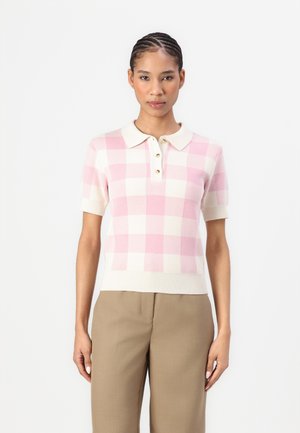KINDIE - Polo shirt - antique white/pink nectar