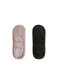 2 PAIRS OF POLYAMIDE BLEND YOGA AND PILATES WITH PARALLEL STRAPS - Ponožky - mauve