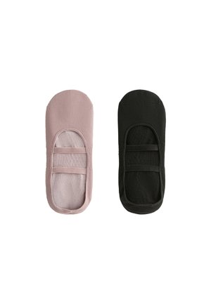 2 PAIRS OF POLYAMIDE BLEND YOGA AND PILATES WITH PARALLEL STRAPS - Ponožky - mauve