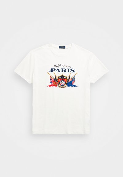 Polo Ralph Lauren SHORT SLEEVE - T-shirt med print - classic oxford white