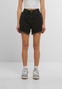 FLORIDA - Kratke hlače od trapera - black