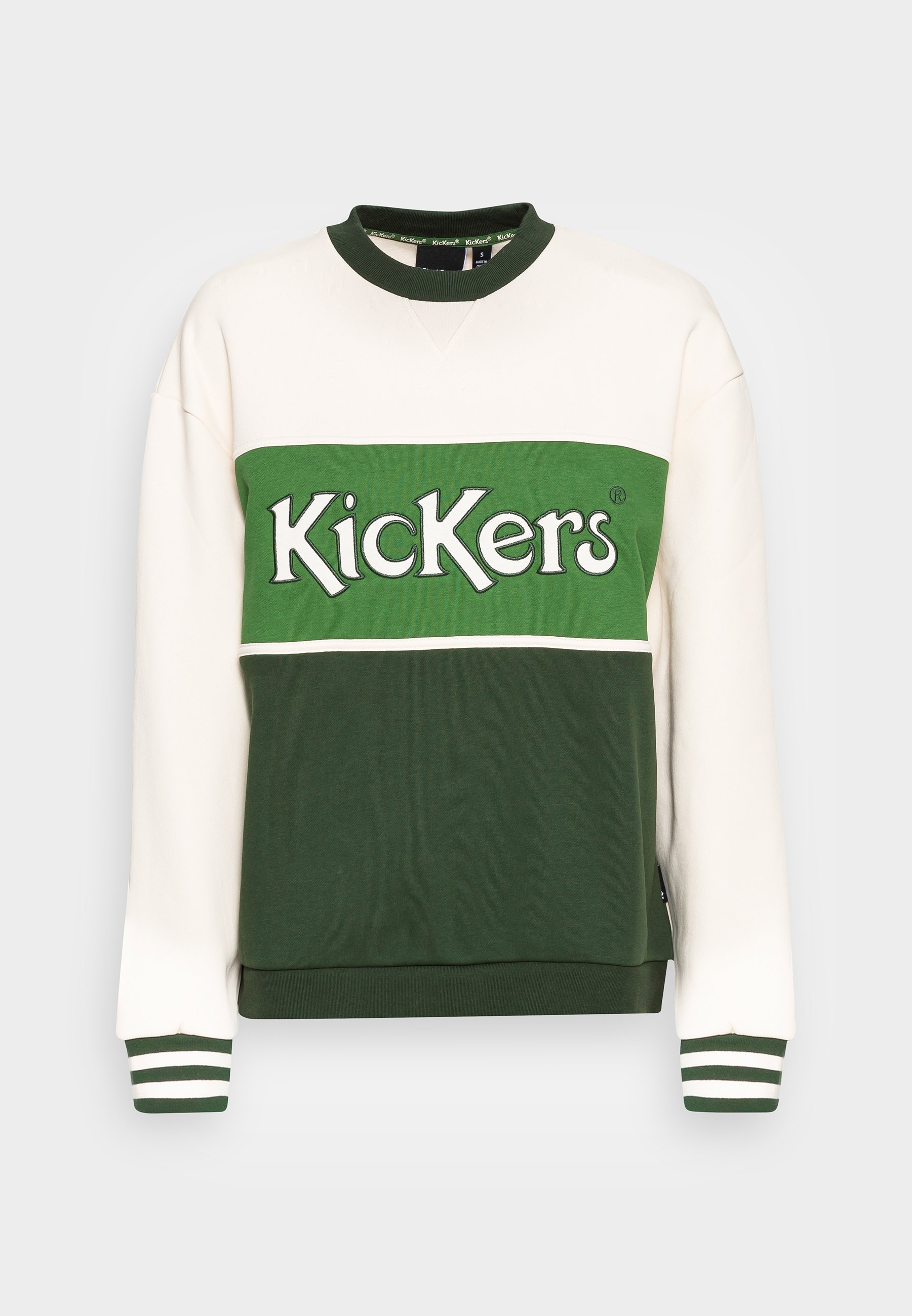 white kickers sweatshirt