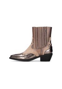 ROXI - Cowboy-/Bikerstiefelette - brown with combination