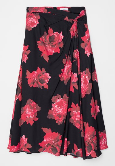 Erdem ASYMMETRIC DRAPE SKIRT - Gonna a campana - rossini/black