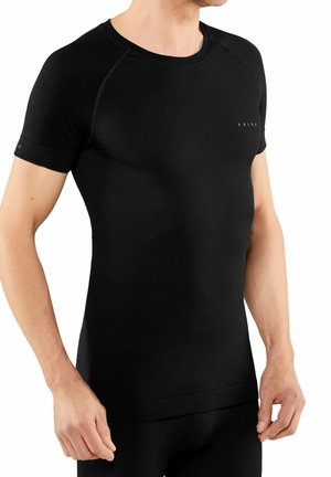 FALKE WOOL-TECH LIGHT ROUND NECK WARM AND COLD TEMPERATURES - Hemd - black