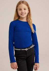 WE Fashion Top s dlhým rukávom - blue