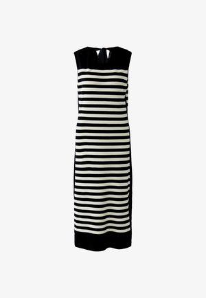 Oui, STRICKKLEID - Gebreide jurk - black offwhite