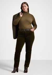 Lauren Ralph Lauren Woman SILK BLEND TURTLENECK SWEATER - Džemperis - honey tan