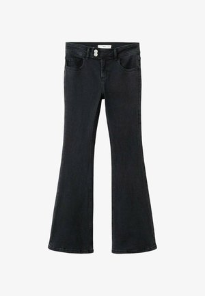 TEEN - Kavbojke na zvonec - black denim