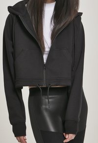 Urban Classics Felpa con zip - black