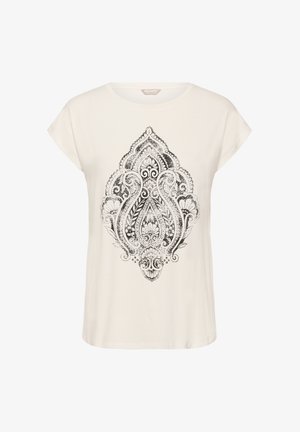Bon'A Parte ZALLY - Marškinėliai su spaudiniu - chalk