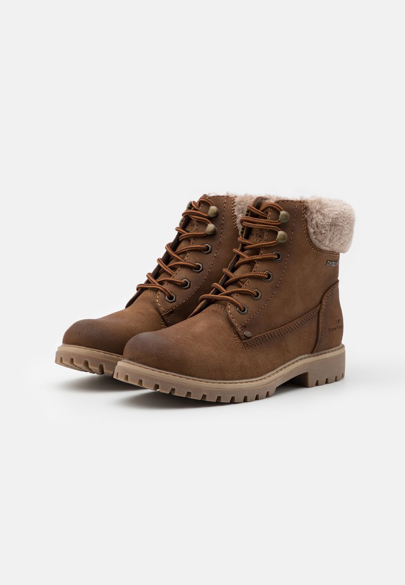 Damen Ankle Boots | TOM TAILOR Schnürstiefelette whisky/braun - OJ37946 Damen Ankle Boots | TOM TAILOR Schnürstiefelette whisky/braun - OJ37946