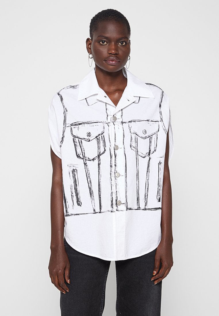 MM6 Maison Margiela Overhemdblouse wit