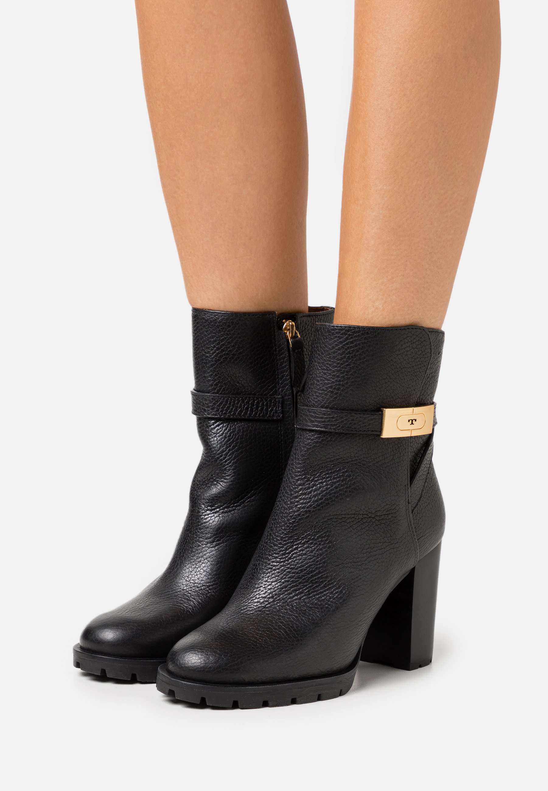 tory burch black ankle boots