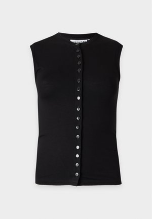 Weekday, BUTTON UP - Débardeur - black